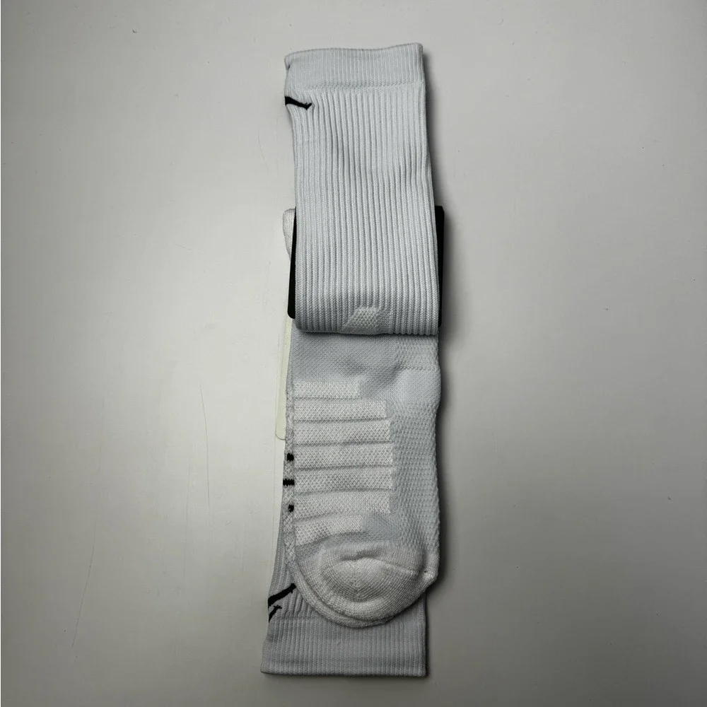 Air Jordan Legacy Dri Fit Crew Socks Mens Womens Large 9-11 White NBA Basketball